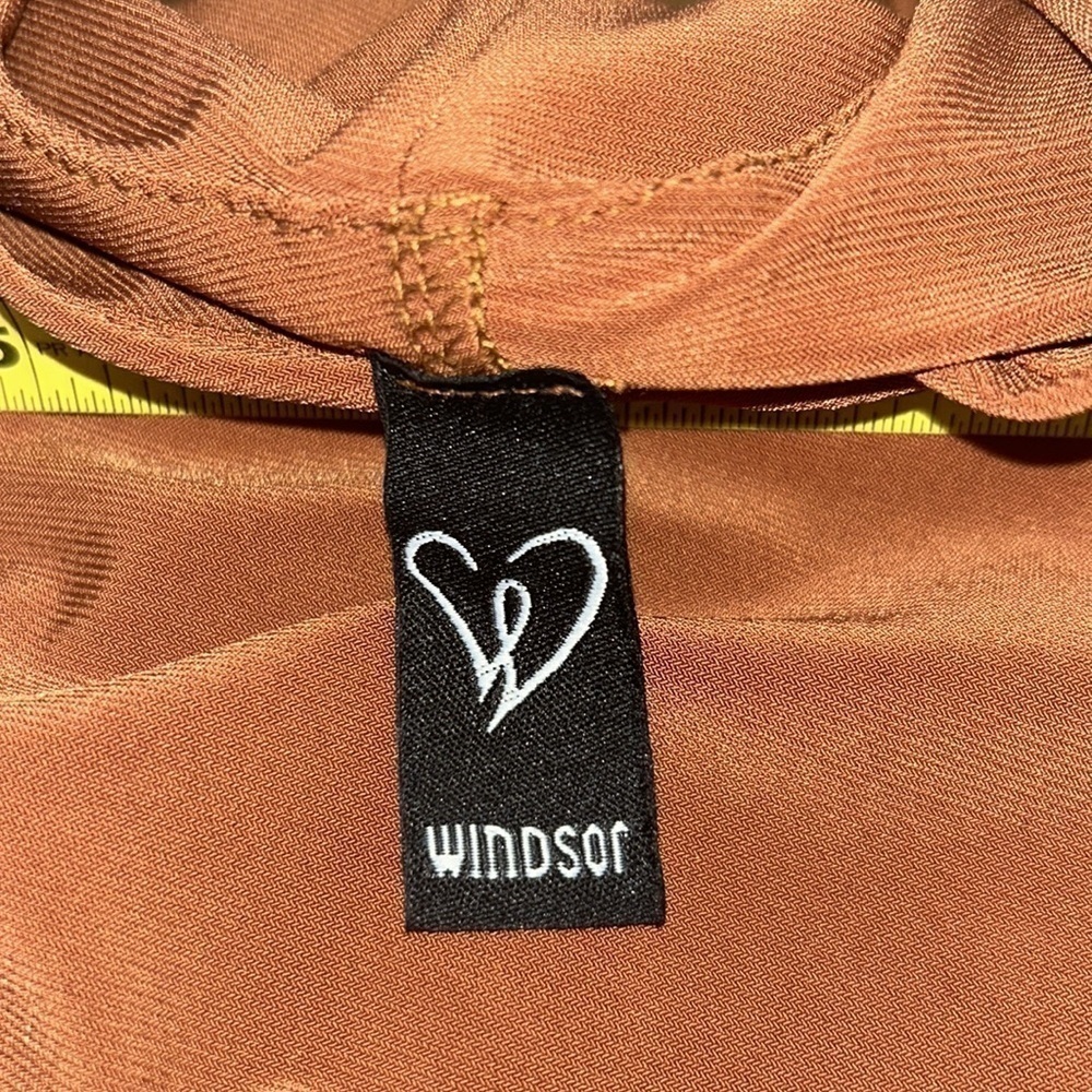 Windsor: Bodycon Dress in Cognac: Size S/M - Picture 6 of 7